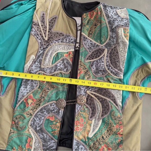 Vintage La Colección Judith Roberts Ornate Bolero Jacket Mexico Rare Art to Wear - Picture 15 of 16